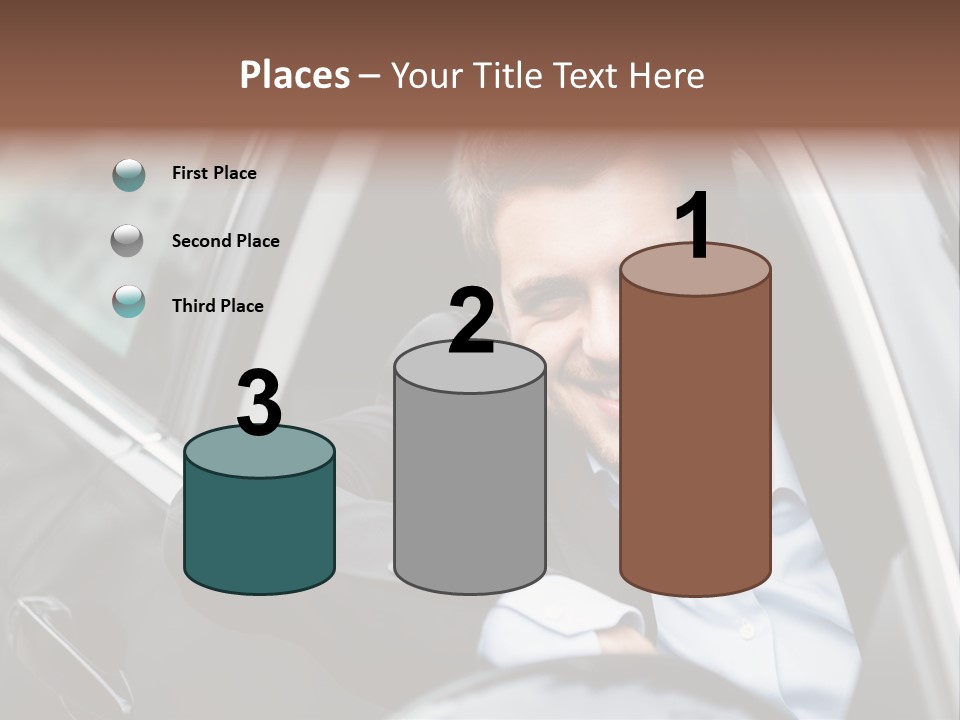 Sell Happy Businessman PowerPoint Template