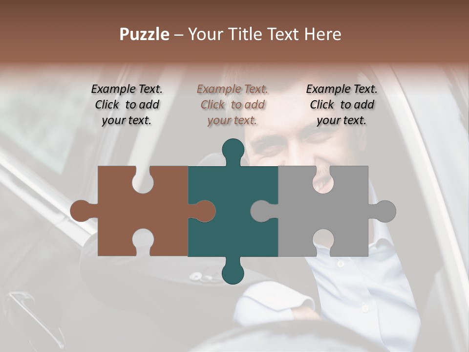 Sell Happy Businessman PowerPoint Template