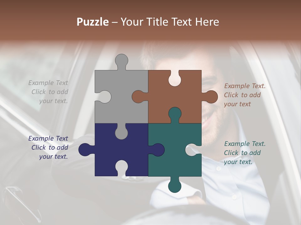 Sell Happy Businessman PowerPoint Template