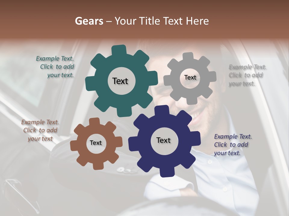 Sell Happy Businessman PowerPoint Template