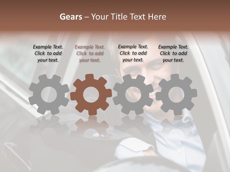 Sell Happy Businessman PowerPoint Template