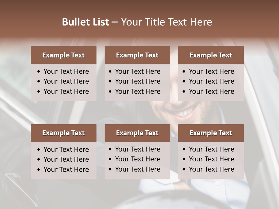 Sell Happy Businessman PowerPoint Template