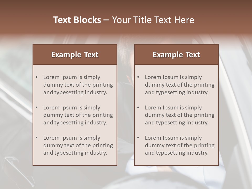 Sell Happy Businessman PowerPoint Template