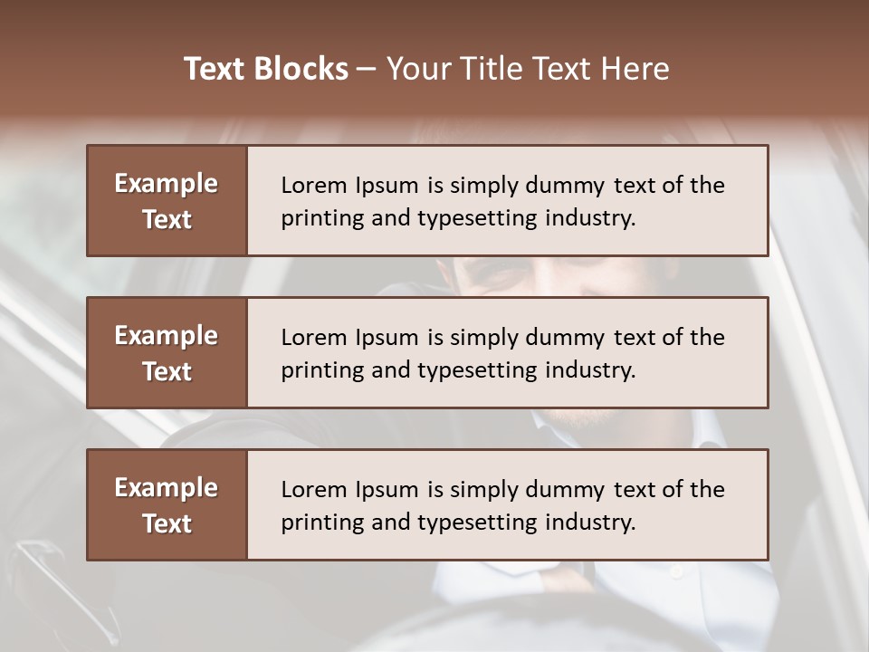 Sell Happy Businessman PowerPoint Template