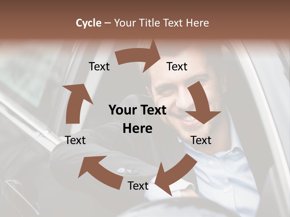 Sell Happy Businessman PowerPoint Template