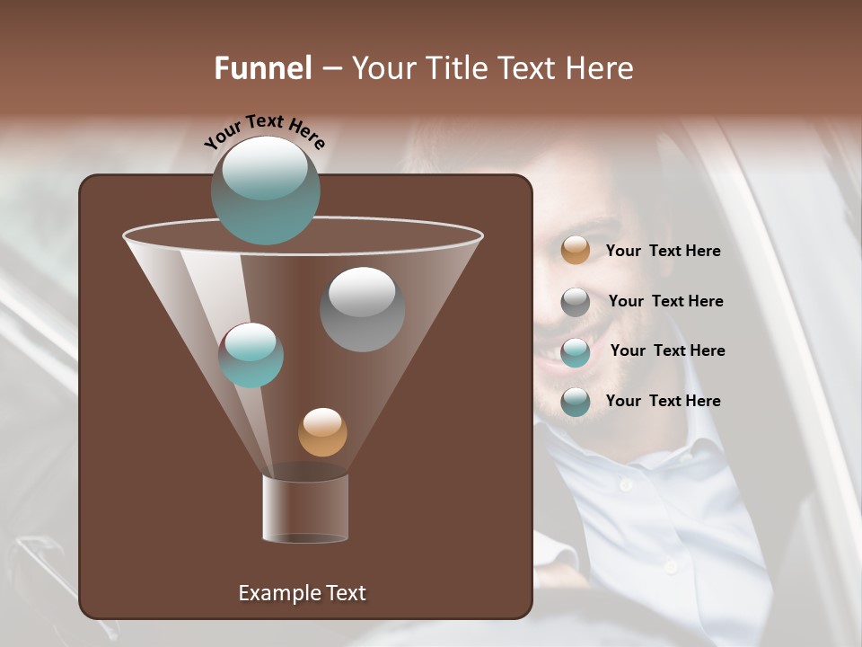 Sell Happy Businessman PowerPoint Template