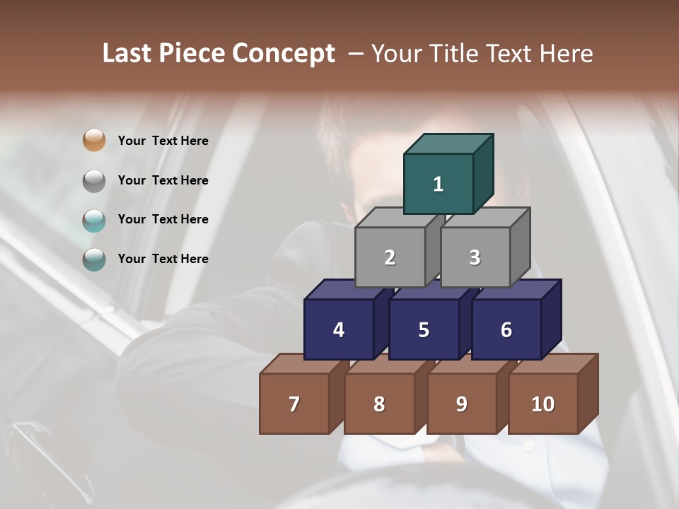 Sell Happy Businessman PowerPoint Template