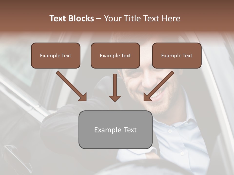 Sell Happy Businessman PowerPoint Template