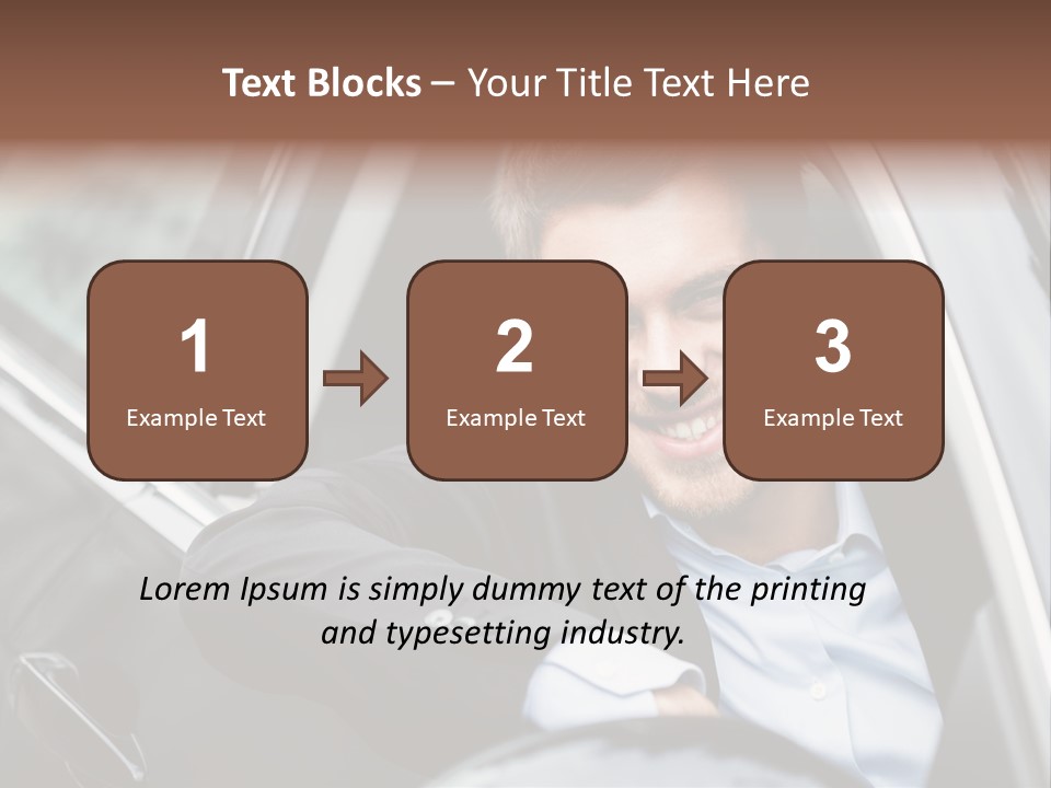 Sell Happy Businessman PowerPoint Template