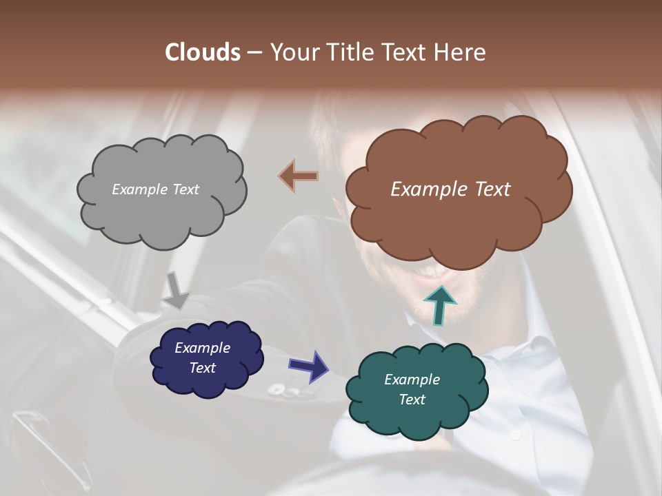 Sell Happy Businessman PowerPoint Template
