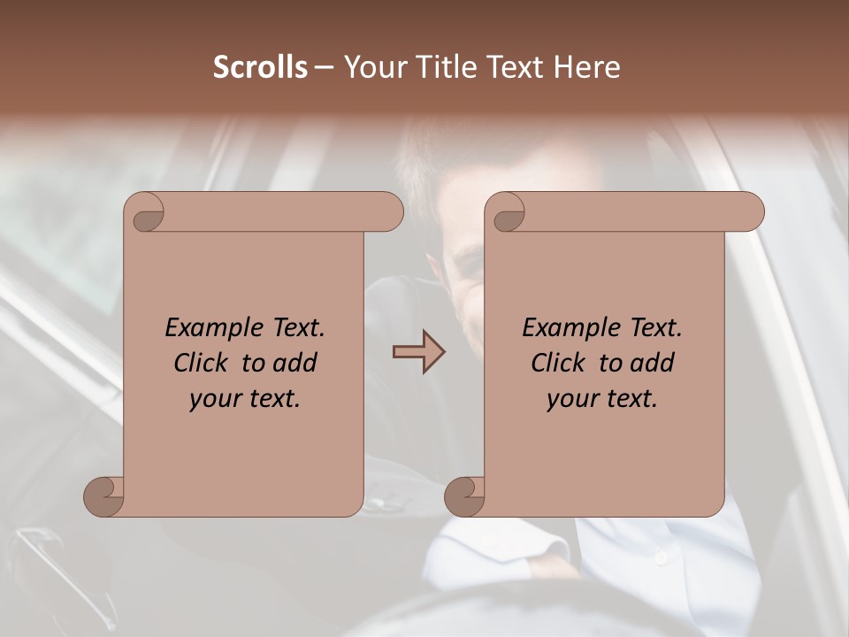 Sell Happy Businessman PowerPoint Template