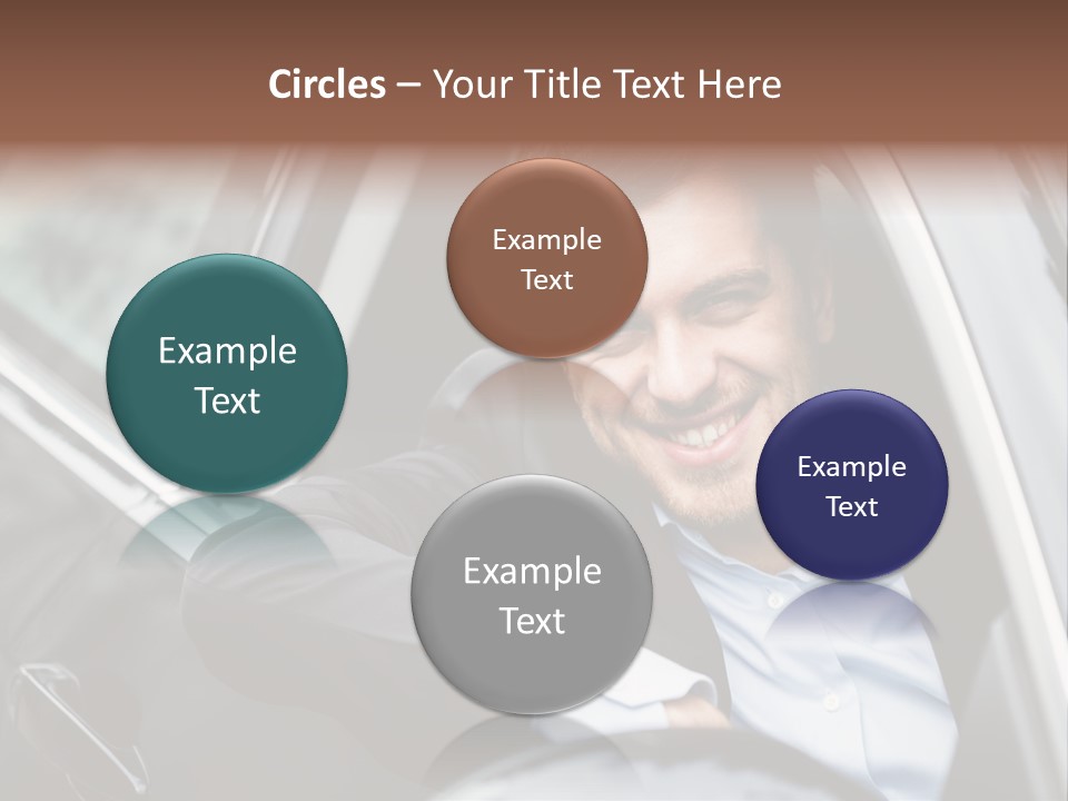 Sell Happy Businessman PowerPoint Template