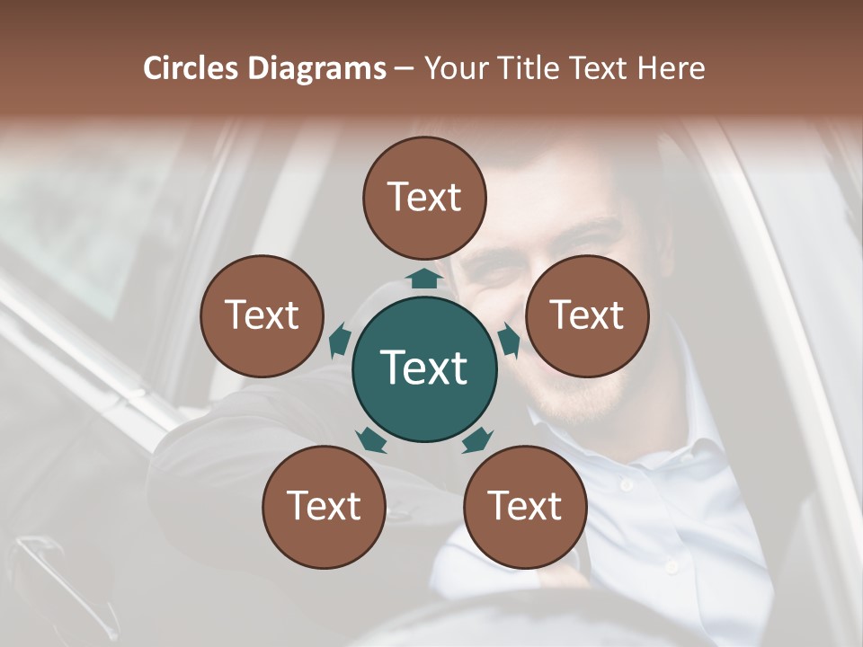 Sell Happy Businessman PowerPoint Template