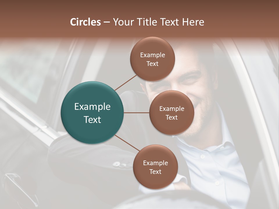 Sell Happy Businessman PowerPoint Template