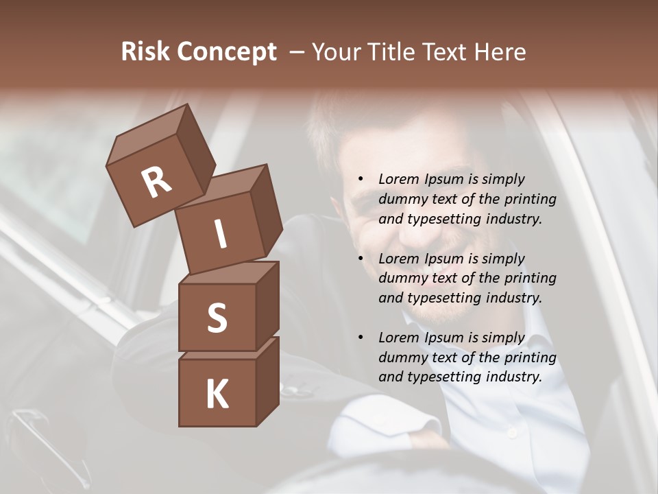 Sell Happy Businessman PowerPoint Template