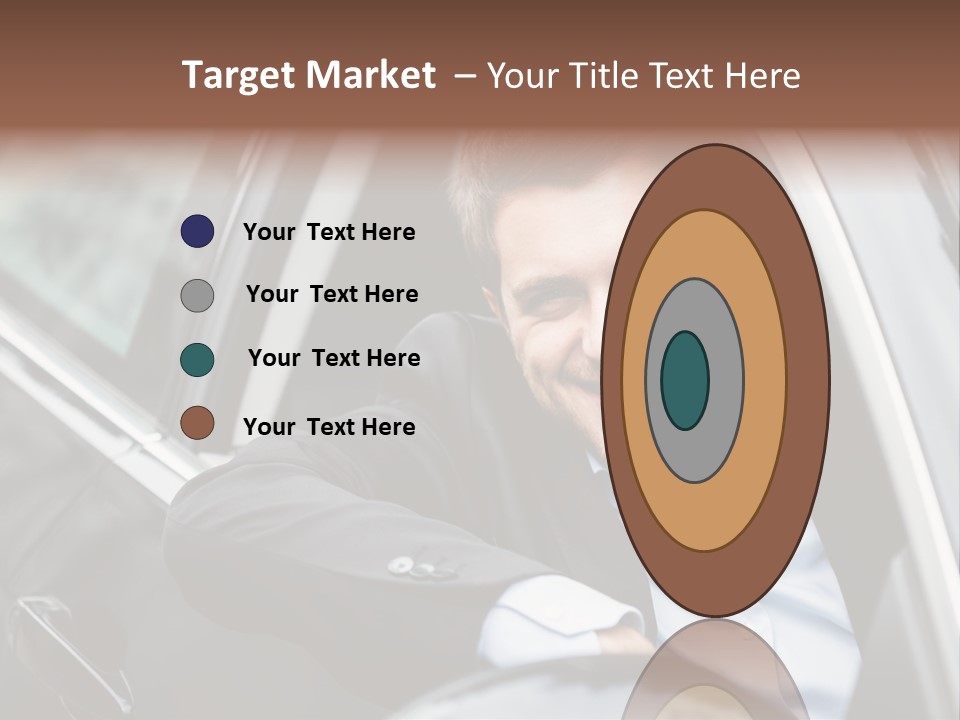 Sell Happy Businessman PowerPoint Template