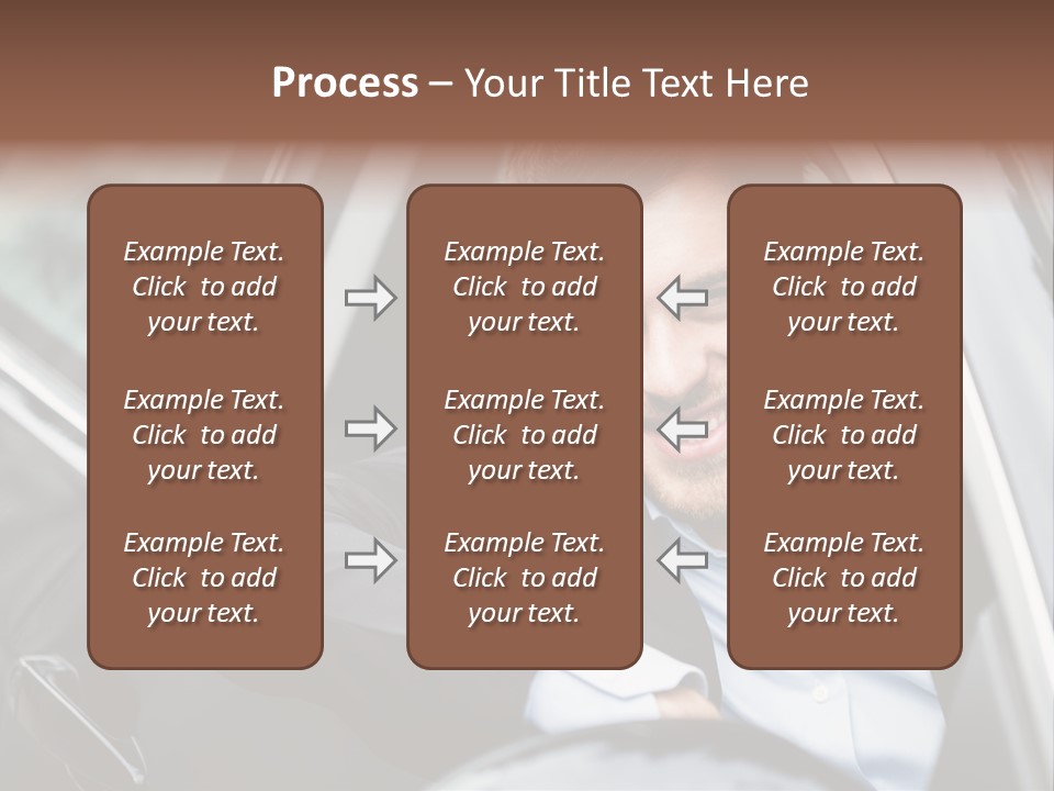 Sell Happy Businessman PowerPoint Template