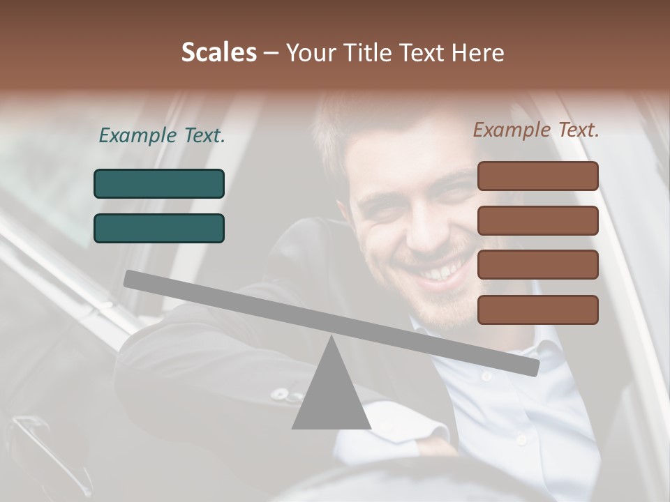 Sell Happy Businessman PowerPoint Template