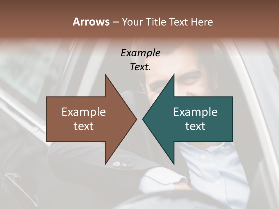 Sell Happy Businessman PowerPoint Template