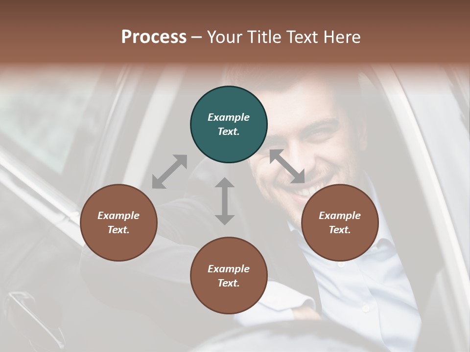 Sell Happy Businessman PowerPoint Template