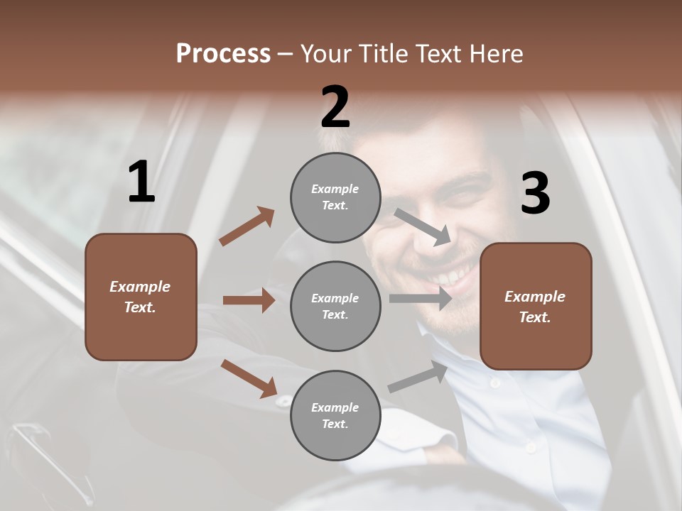 Sell Happy Businessman PowerPoint Template