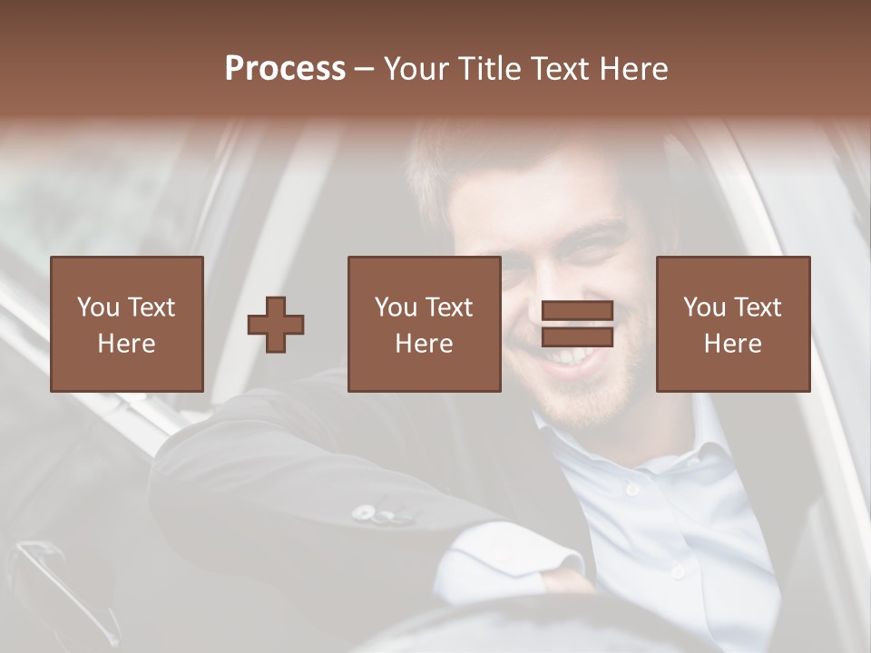 Sell Happy Businessman PowerPoint Template