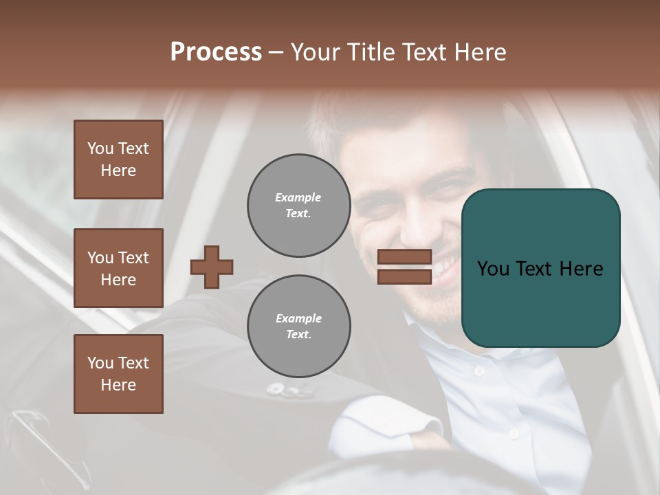 Sell Happy Businessman PowerPoint Template