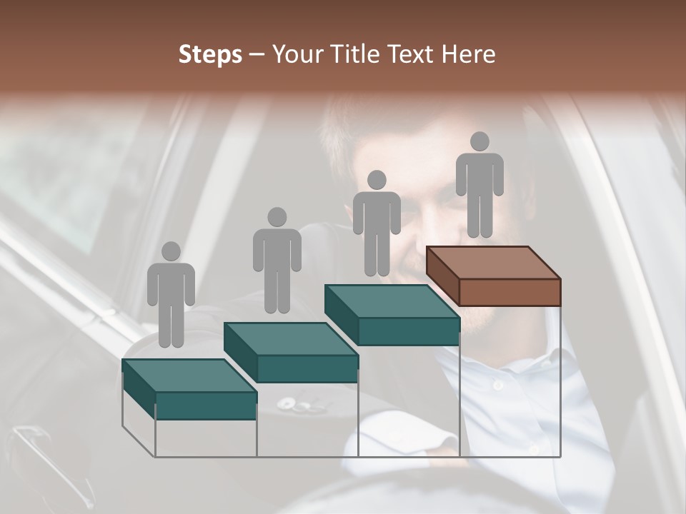 Sell Happy Businessman PowerPoint Template