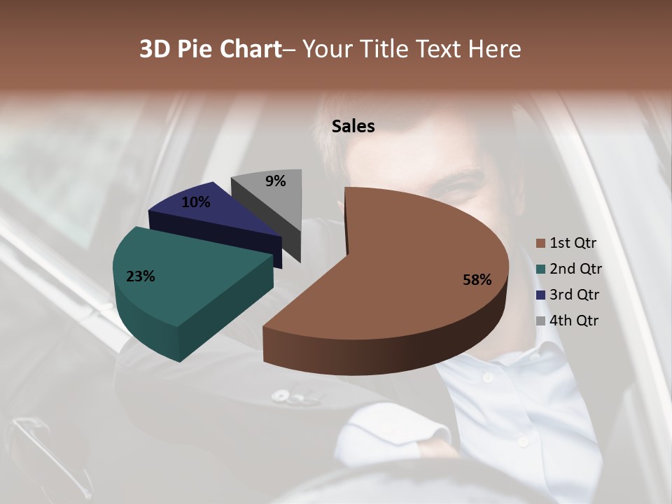 Sell Happy Businessman PowerPoint Template