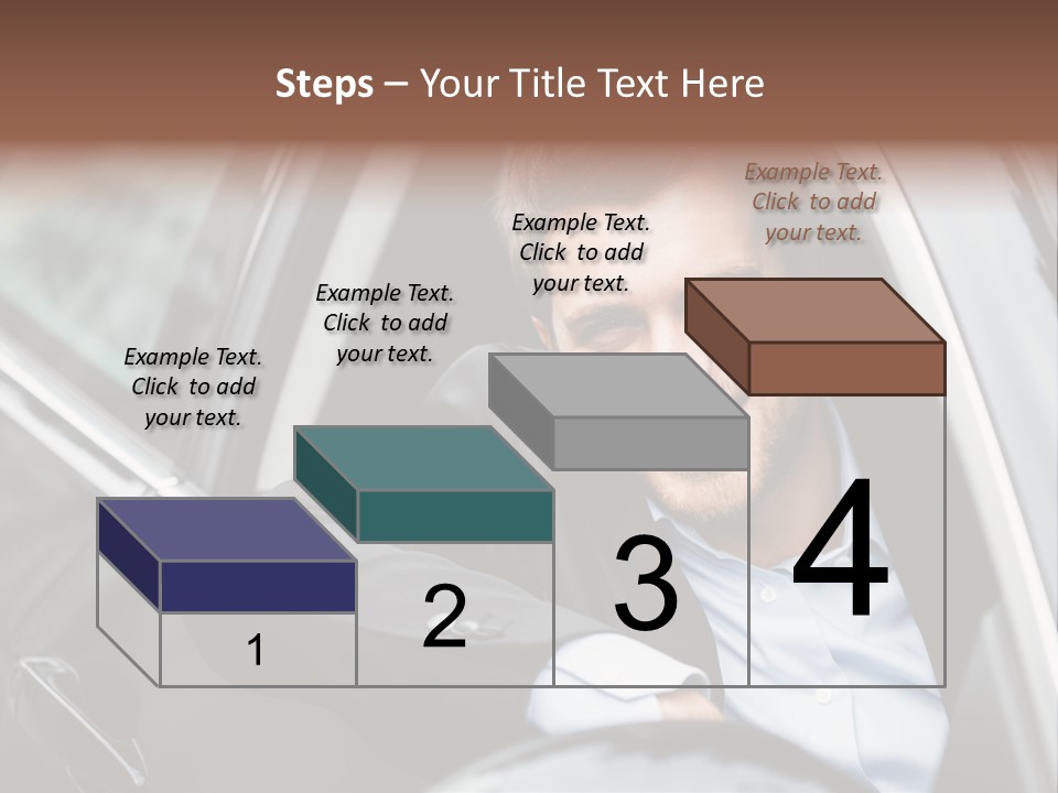 Sell Happy Businessman PowerPoint Template