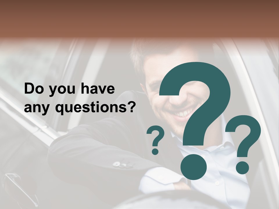 Sell Happy Businessman PowerPoint Template