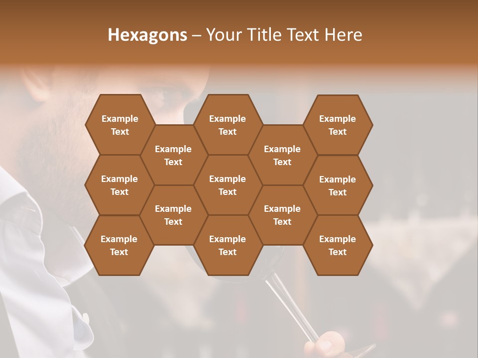 A Man Drinking A Glass Of Red Wine PowerPoint Template