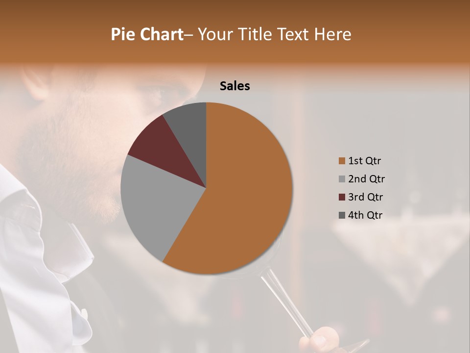 A Man Drinking A Glass Of Red Wine PowerPoint Template