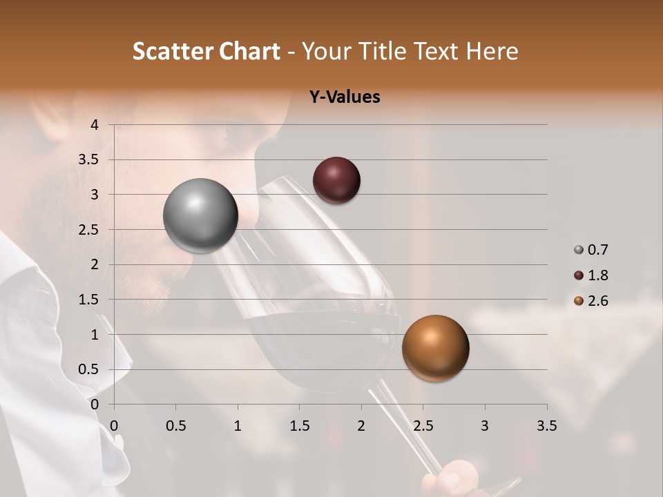 A Man Drinking A Glass Of Red Wine PowerPoint Template