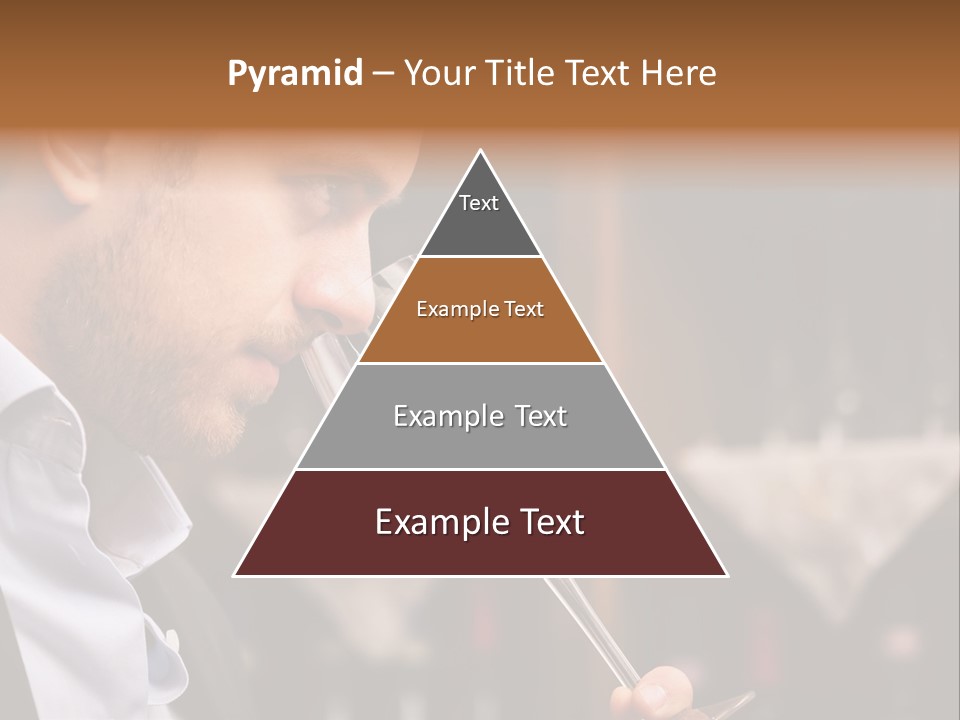 A Man Drinking A Glass Of Red Wine PowerPoint Template