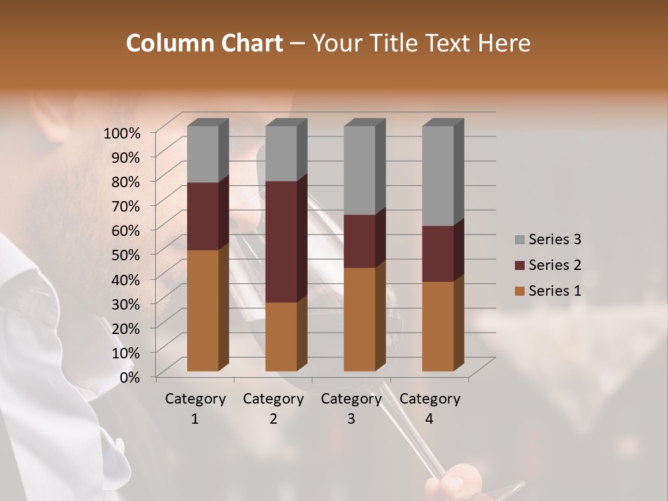 A Man Drinking A Glass Of Red Wine PowerPoint Template