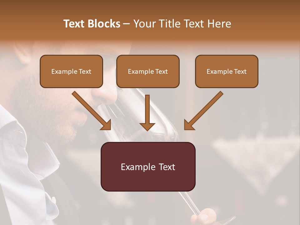 A Man Drinking A Glass Of Red Wine PowerPoint Template