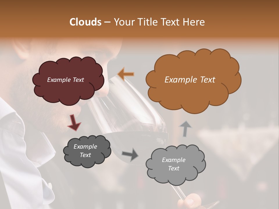 A Man Drinking A Glass Of Red Wine PowerPoint Template