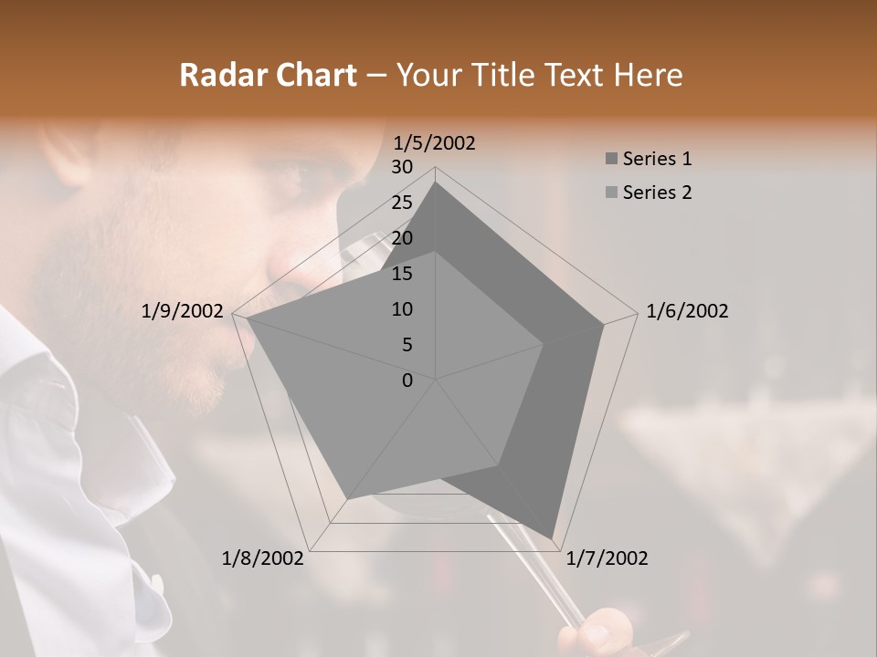A Man Drinking A Glass Of Red Wine PowerPoint Template