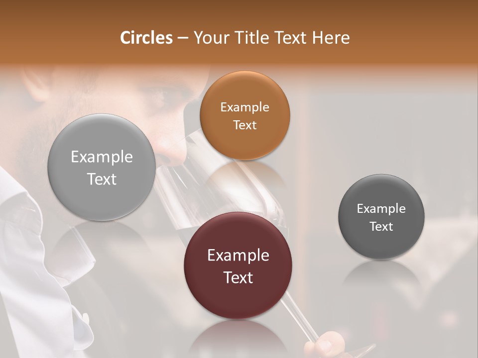 A Man Drinking A Glass Of Red Wine PowerPoint Template