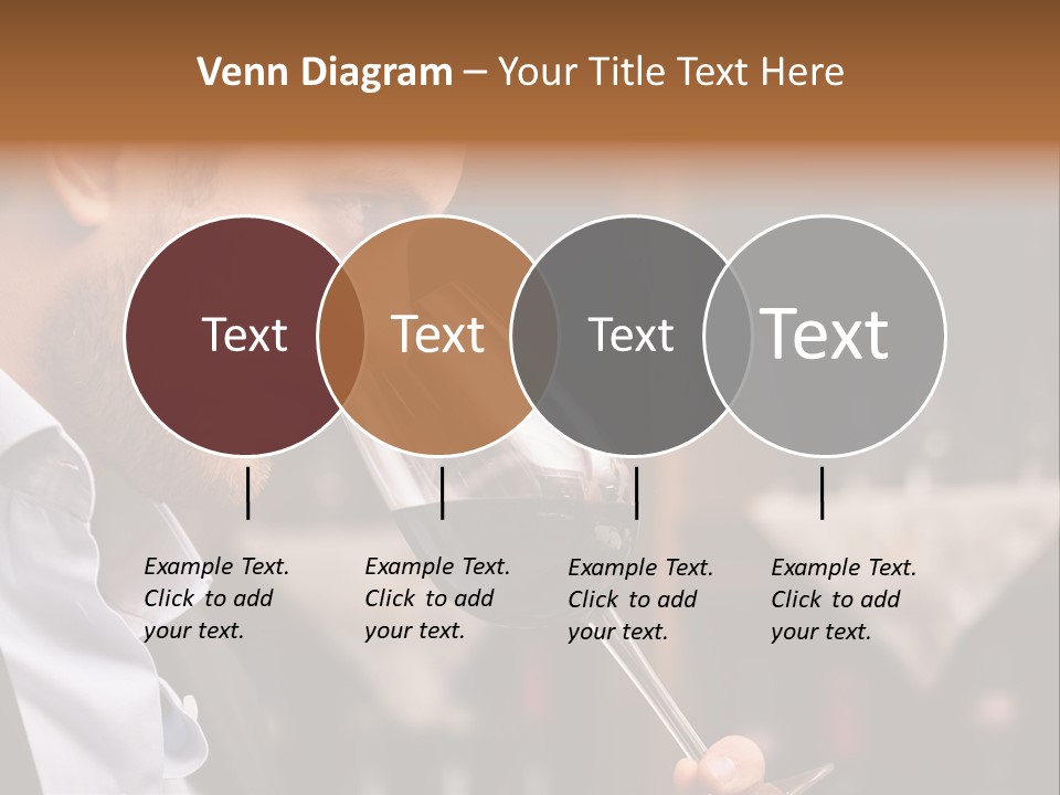 A Man Drinking A Glass Of Red Wine PowerPoint Template