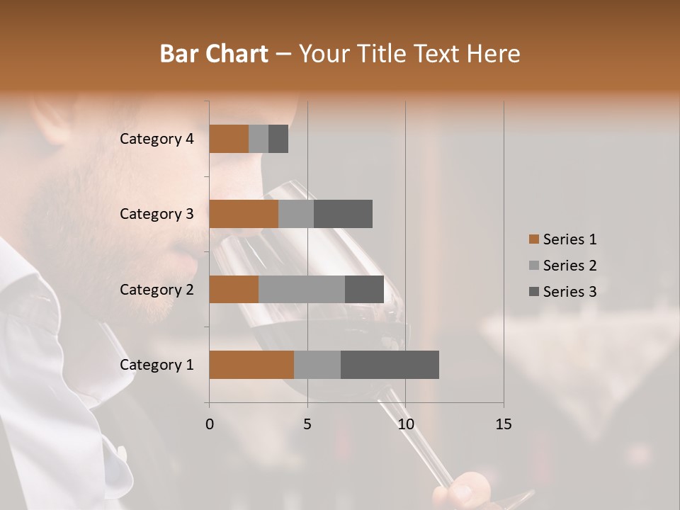 A Man Drinking A Glass Of Red Wine PowerPoint Template