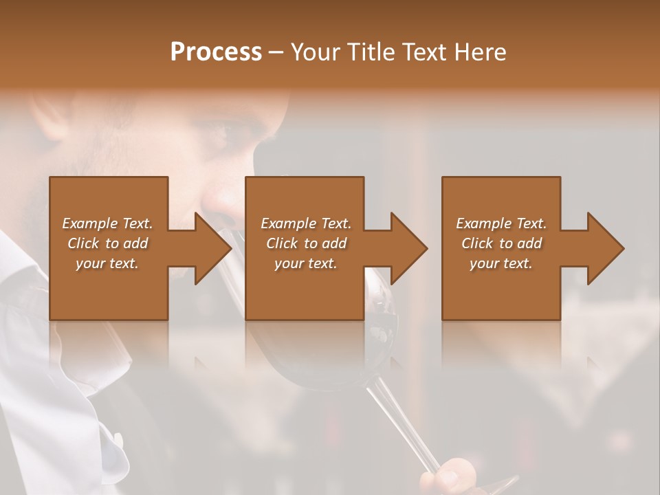 A Man Drinking A Glass Of Red Wine PowerPoint Template