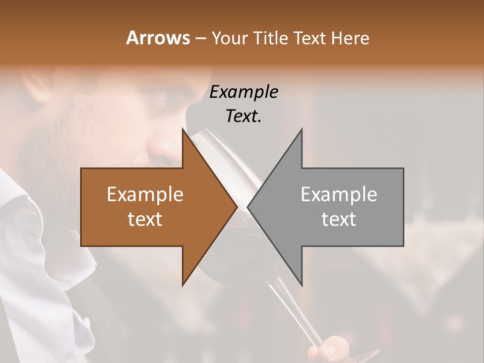 A Man Drinking A Glass Of Red Wine PowerPoint Template