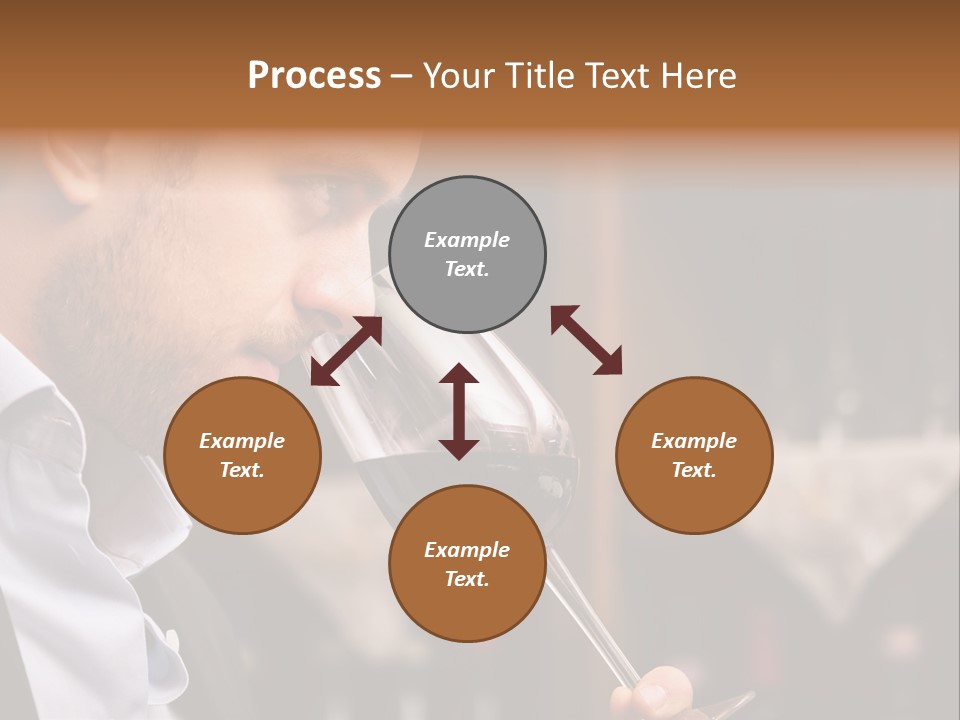 A Man Drinking A Glass Of Red Wine PowerPoint Template