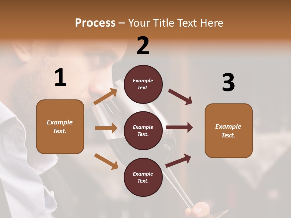 A Man Drinking A Glass Of Red Wine PowerPoint Template