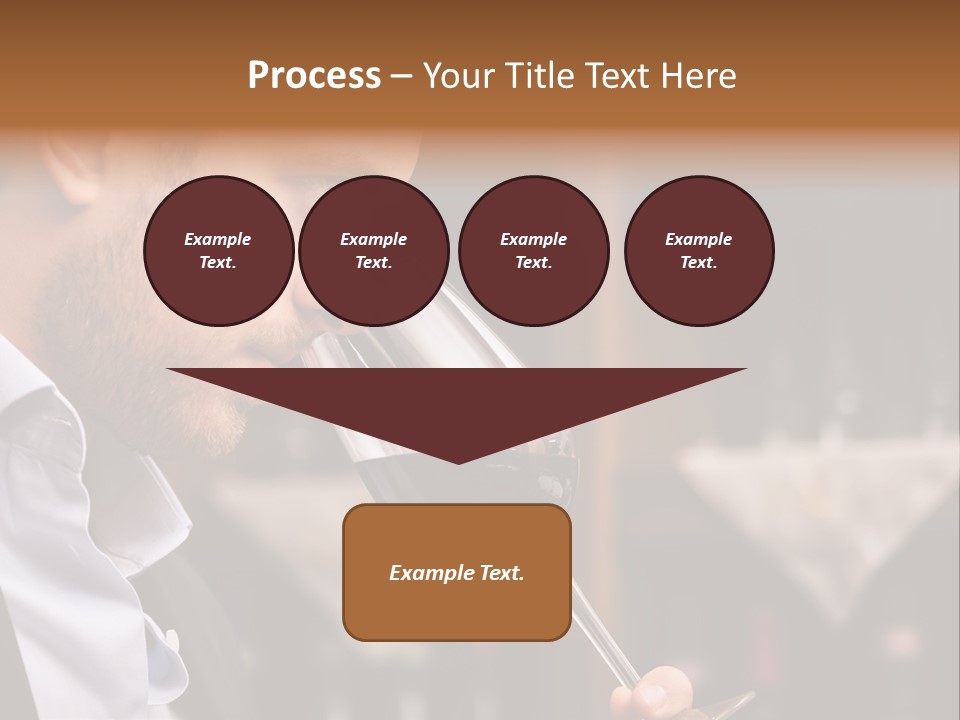 A Man Drinking A Glass Of Red Wine PowerPoint Template