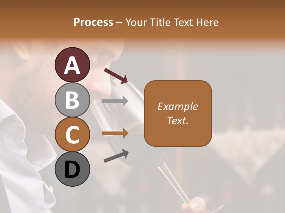 A Man Drinking A Glass Of Red Wine PowerPoint Template