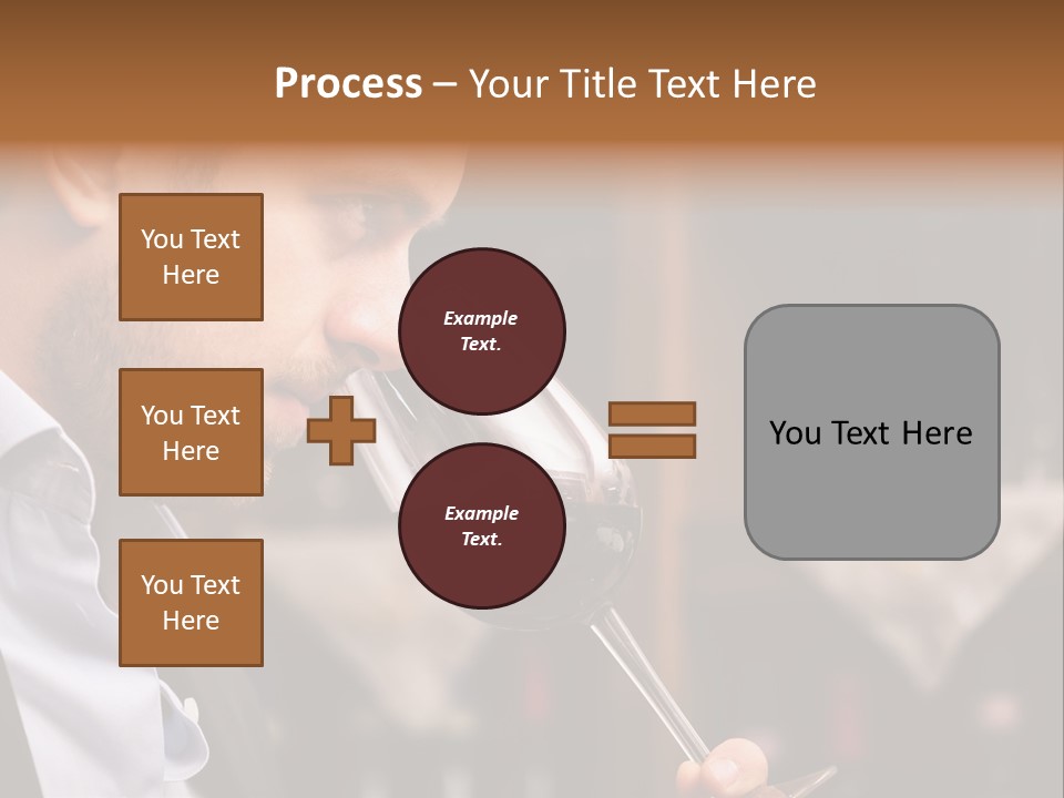 A Man Drinking A Glass Of Red Wine PowerPoint Template