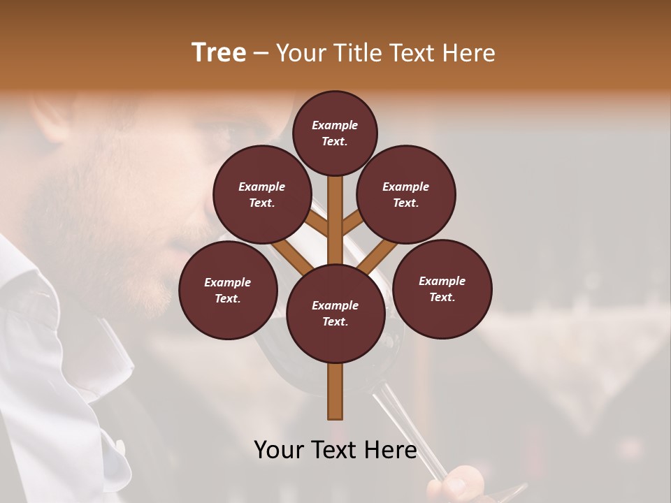 A Man Drinking A Glass Of Red Wine PowerPoint Template